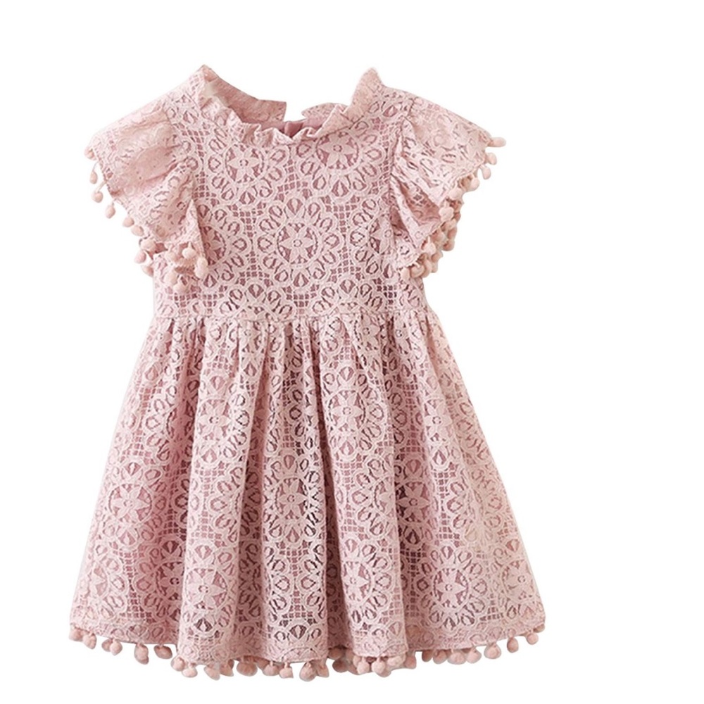 Girl lace pom Pom